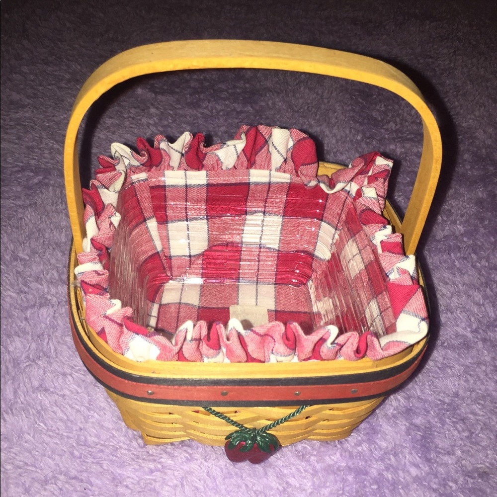 2 Longabeger strawberry baskets